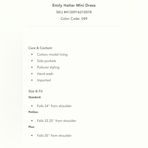 Anthropologie Emily Halter Mini Dress - Picture 7 of 10